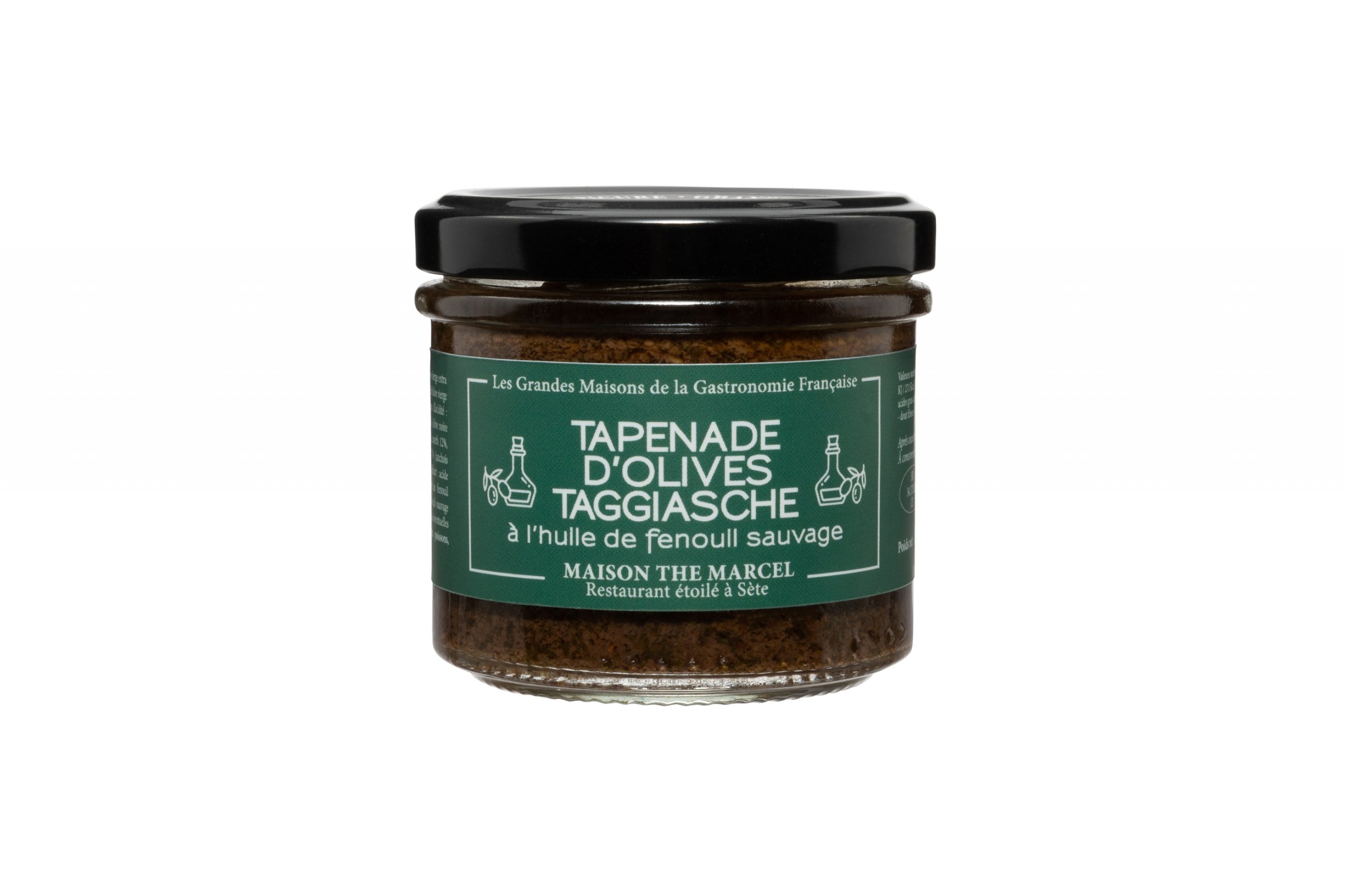 Tapenade d'olives Taggiasche à l'huile de fenouil sauvage