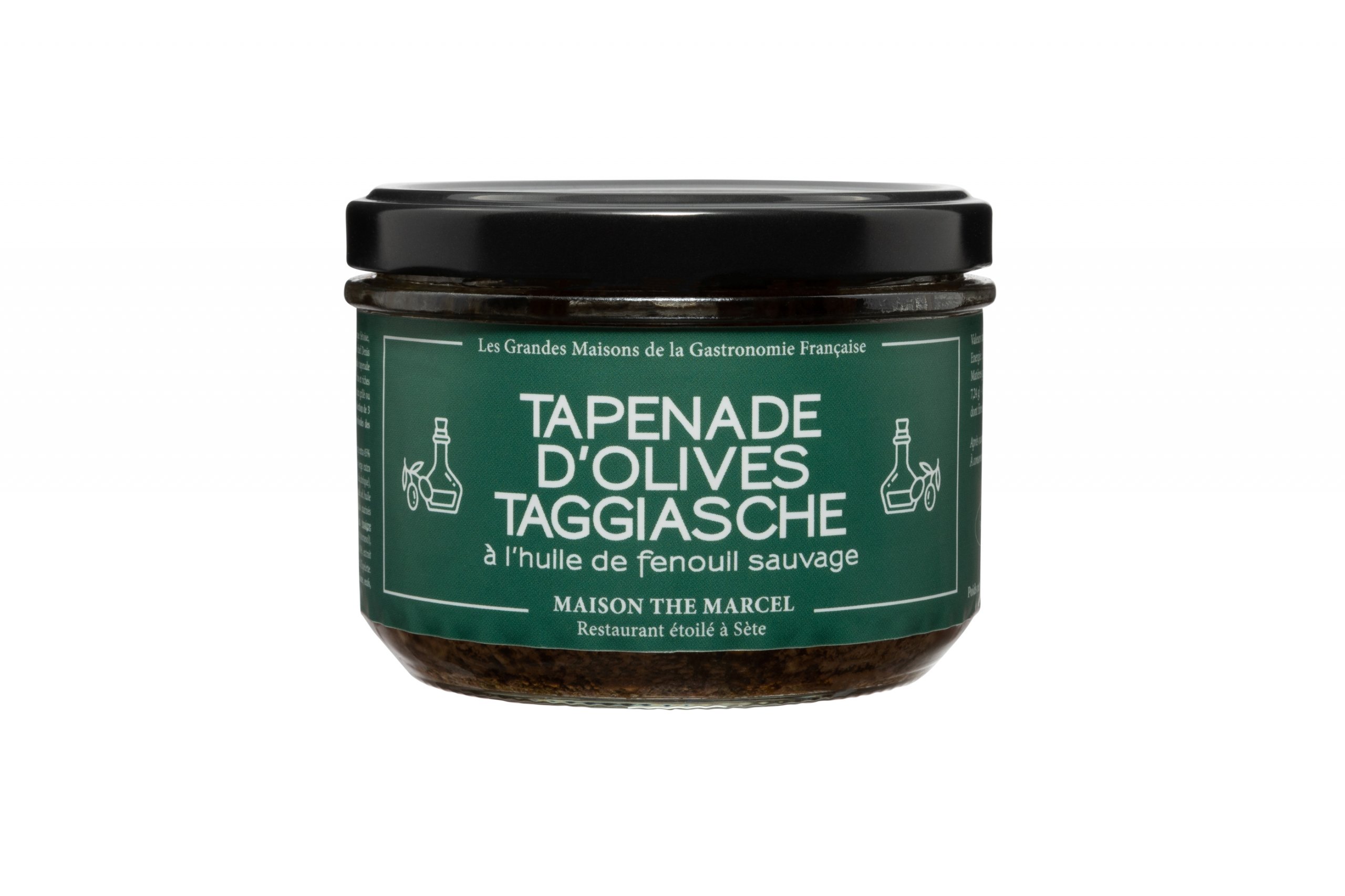 Tapenade d'olives Taggiasche à l'huile de fenouil sauvage