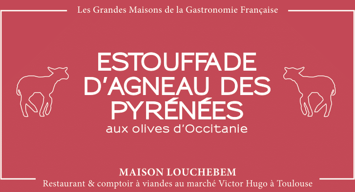 Estouffade d'agneau des Pyrénées aux olives d’Occitanie